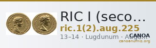 RIC I (second edition) Augustus 225 — CANOA