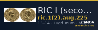 RIC I (second edition) Augustus 225 — CANOA