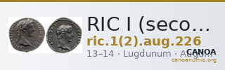 RIC I (second edition) Augustus 226 — CANOA