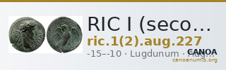 RIC I (second edition) Augustus 227 — CANOA
