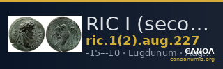RIC I (second edition) Augustus 227 — CANOA