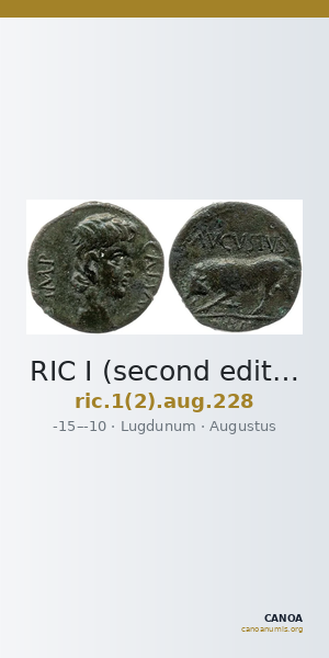 RIC I (second edition) Augustus 228 — CANOA