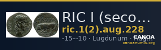RIC I (second edition) Augustus 228 — CANOA