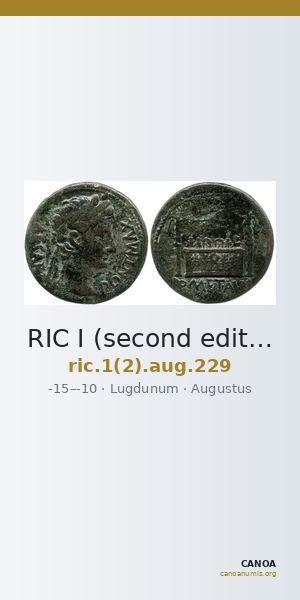 RIC I (second edition) Augustus 229 — CANOA