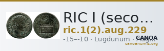 RIC I (second edition) Augustus 229 — CANOA