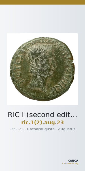 RIC I (second edition) Augustus 23 — CANOA