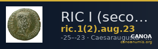 RIC I (second edition) Augustus 23 — CANOA