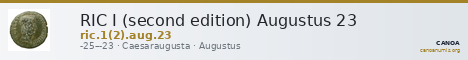 RIC I (second edition) Augustus 23 — CANOA