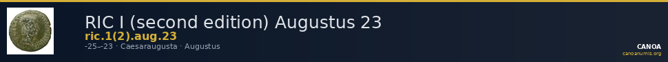RIC I (second edition) Augustus 23 — CANOA