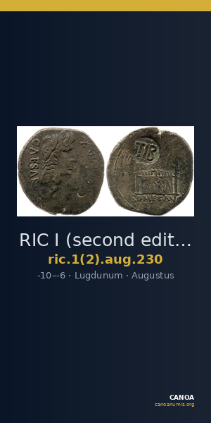 RIC I (second edition) Augustus 230 — CANOA