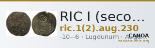 RIC I (second edition) Augustus 230 — CANOA
