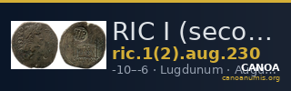 RIC I (second edition) Augustus 230 — CANOA