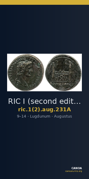 RIC I (second edition) Augustus 231A — CANOA