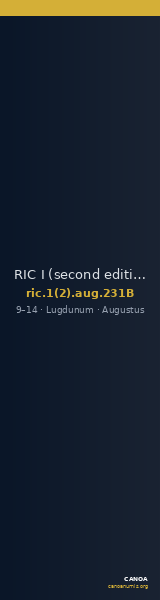 RIC I (second edition) Augustus 231B — CANOA