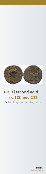 RIC I (second edition) Augustus 233 — CANOA