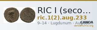 RIC I (second edition) Augustus 233 — CANOA