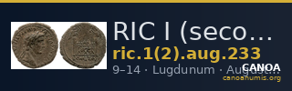 RIC I (second edition) Augustus 233 — CANOA