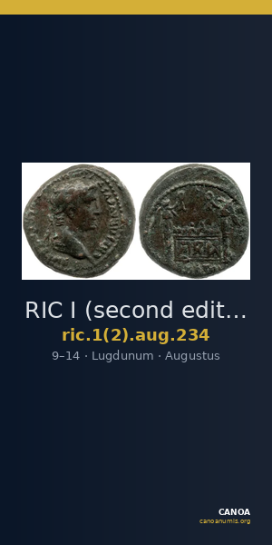 RIC I (second edition) Augustus 234 — CANOA