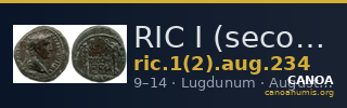 RIC I (second edition) Augustus 234 — CANOA