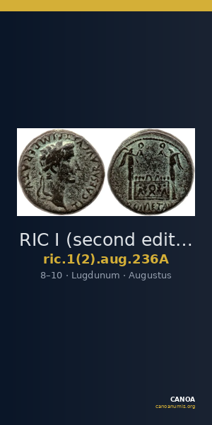 RIC I (second edition) Augustus 236A — CANOA