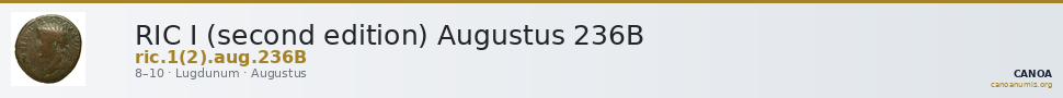 RIC I (second edition) Augustus 236B — CANOA