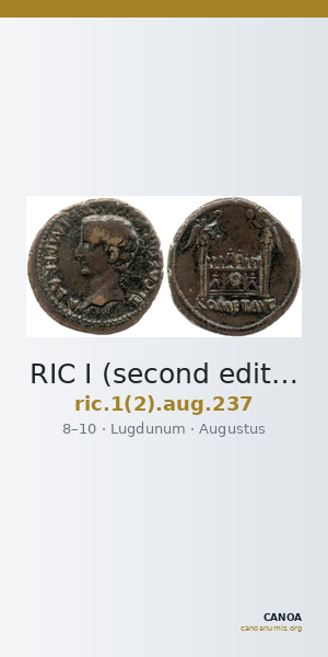 RIC I (second edition) Augustus 237 — CANOA