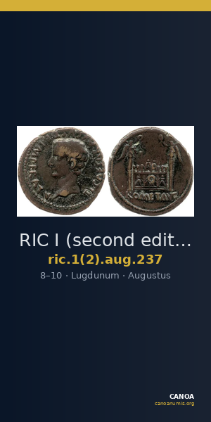 RIC I (second edition) Augustus 237 — CANOA