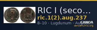 RIC I (second edition) Augustus 237 — CANOA