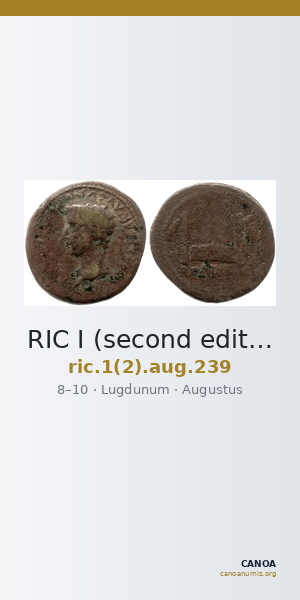 RIC I (second edition) Augustus 239 — CANOA
