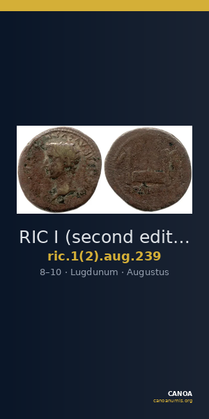 RIC I (second edition) Augustus 239 — CANOA