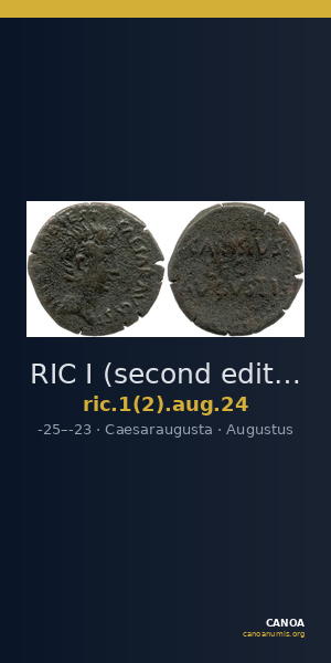 RIC I (second edition) Augustus 24 — CANOA