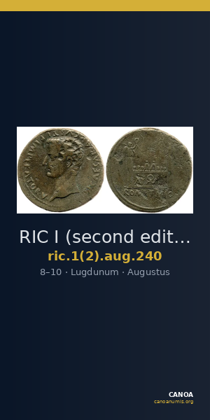 RIC I (second edition) Augustus 240 — CANOA