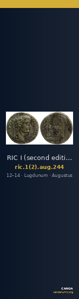 RIC I (second edition) Augustus 244 — CANOA
