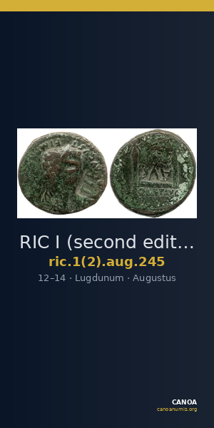 RIC I (second edition) Augustus 245 — CANOA