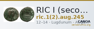 RIC I (second edition) Augustus 245 — CANOA