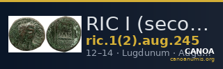 RIC I (second edition) Augustus 245 — CANOA