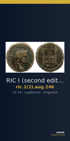 RIC I (second edition) Augustus 246 — CANOA