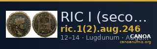 RIC I (second edition) Augustus 246 — CANOA