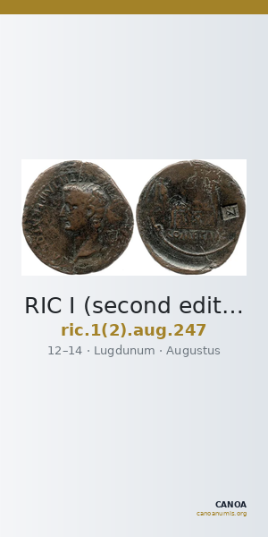 RIC I (second edition) Augustus 247 — CANOA