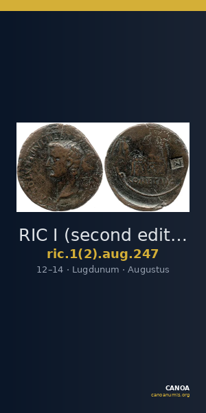 RIC I (second edition) Augustus 247 — CANOA