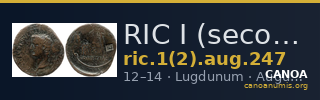 RIC I (second edition) Augustus 247 — CANOA