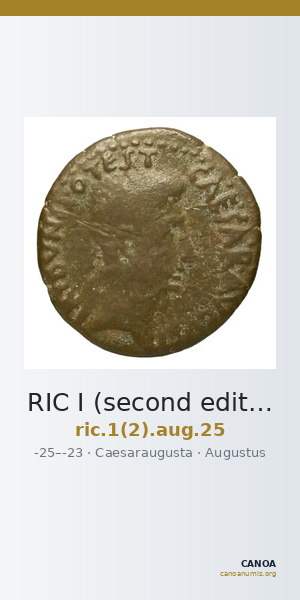 RIC I (second edition) Augustus 25 — CANOA