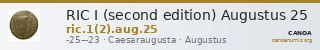 RIC I (second edition) Augustus 25 — CANOA