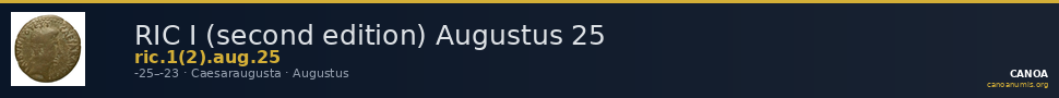 RIC I (second edition) Augustus 25 — CANOA