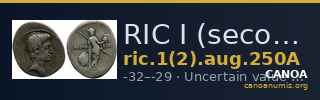 RIC I (second edition) Augustus 250A — CANOA