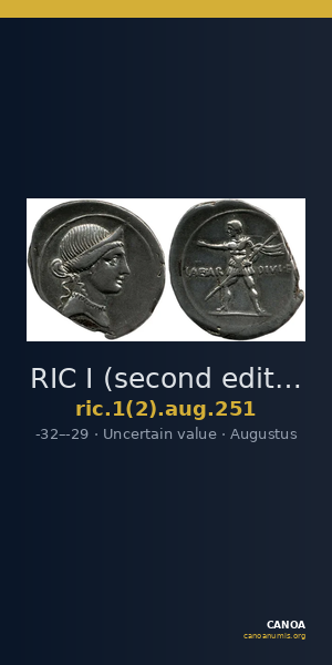 RIC I (second edition) Augustus 251 — CANOA