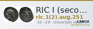 RIC I (second edition) Augustus 251 — CANOA