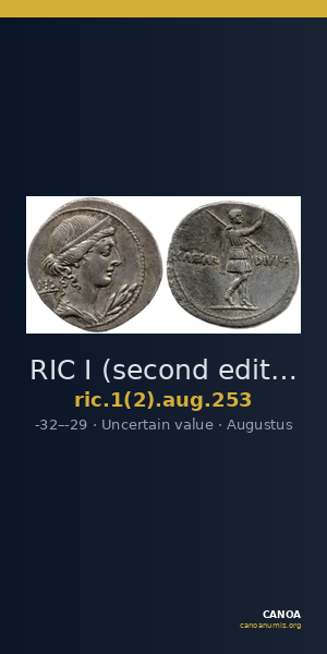 RIC I (second edition) Augustus 253 — CANOA