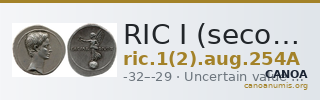 RIC I (second edition) Augustus 254A — CANOA