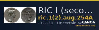 RIC I (second edition) Augustus 254A — CANOA